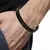 Surgical Stainless Steel Matte Black Oval Macho Kada Bracelet for Men