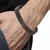 Surgical Stainless Steel Designer Black Oval Macho Kada Bracelet for Men
