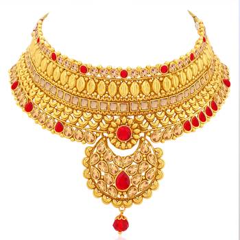 Red pearl necklace-sets 3