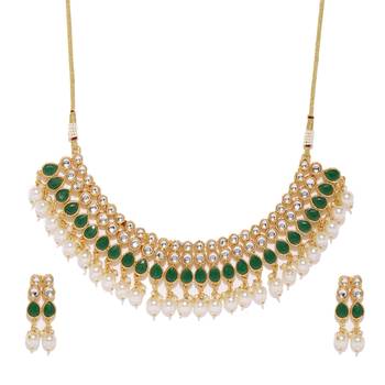 Green pearl necklace-sets 1