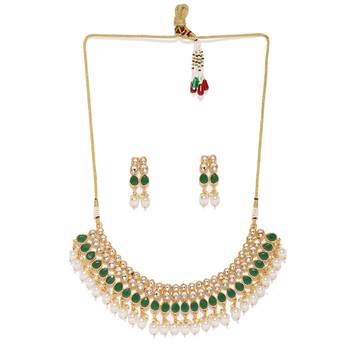 Green pearl necklace-sets 2