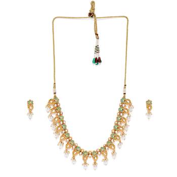 Green pearl necklace-sets 3