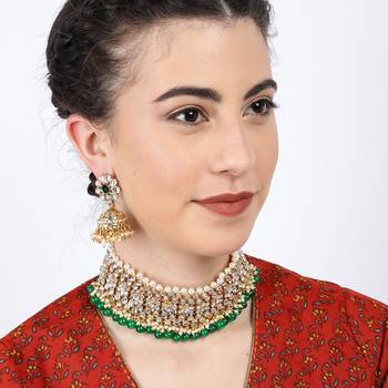 Green pearl necklace-sets 2