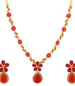 Red diamond necklace-sets