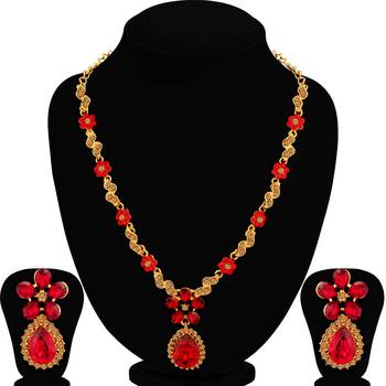 Red diamond necklace-sets 2