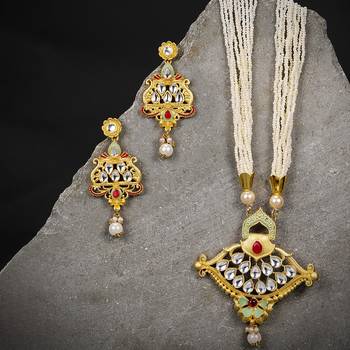Green pearl necklace-sets 1