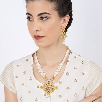 Green pearl necklace-sets 3