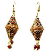 Ethnic Red And Black Ear Ring Mothers Day Gift