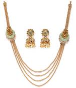 Green pearl necklace-sets