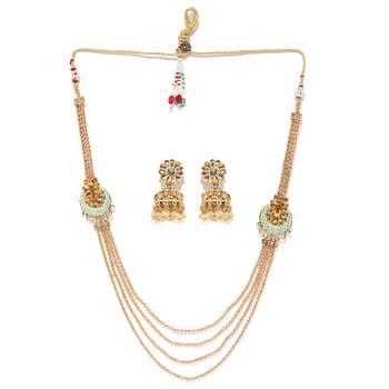 Green pearl necklace-sets 3