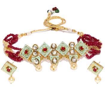 Green pearl necklace-sets 2