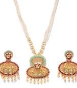 Green pearl necklace-sets