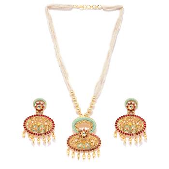 Green pearl necklace-sets 3