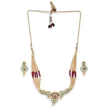 Green pearl necklace-sets 3