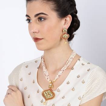 Green pearl necklace-sets 3
