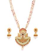 Green pearl necklace-sets