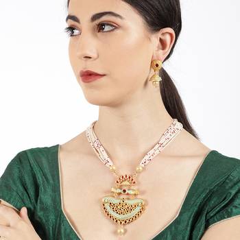 Green pearl necklace-sets 2
