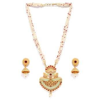 Green pearl necklace-sets 3