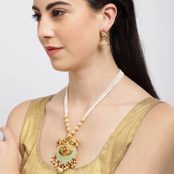 Green pearl necklace-sets 3
