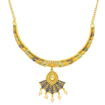 Blue pearl necklace-sets 3