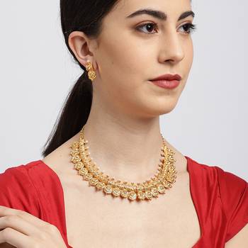 Yellow pearl necklace-sets 3
