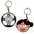 Papa Di Gaddi N Mummy Smiling Face Keychains Combo