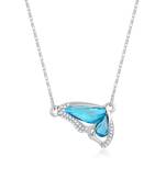 Silver diamond pendants