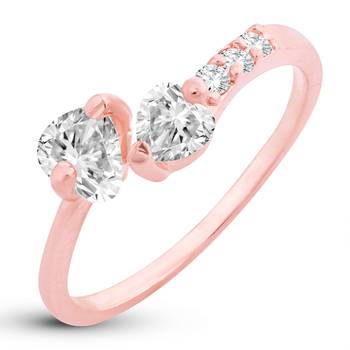 Gold crystal rings 1