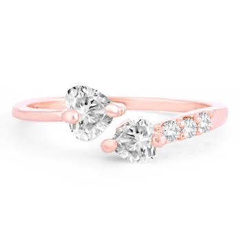 Gold crystal rings 2