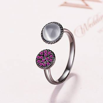Silver diamond rings 1