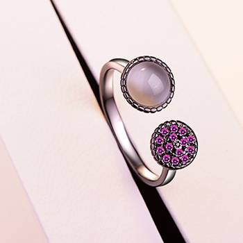 Silver diamond rings 2