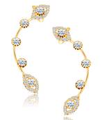 Gold diamond ear-cuffs