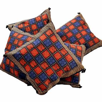 Handblock Cushion Cover Set Mothers Day Gift 1
