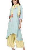 Multicolor printed rayon kurtas-and-kurtis