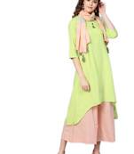 Multicolor printed rayon kurtas-and-kurtis