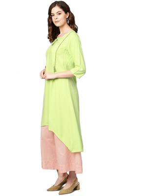 Multicolor printed rayon kurtas-and-kurtis 3