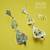.925 Sterling Silver Marcasite Multi Gemstones Earrings