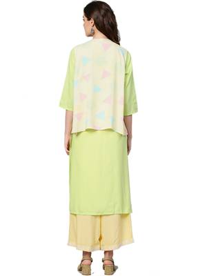 Green printed rayon kurtas-and-kurtis 2