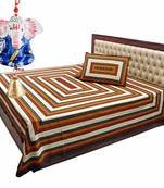 Gold Print Double Bed Sheet Mother Day Gift