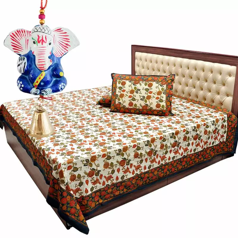 Double Bed Sheet Pillow Set Mothers Day Gift
