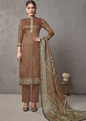 Brown digital print kota doria salwar 3
