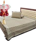 Gold Print Double Bed Cover Mothers Day Gift