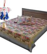 Gold Print Double Bed Sheet Mothers Day Gift