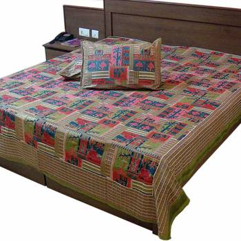 Gold Print Double Bed Sheet Mothers Day Gift 2