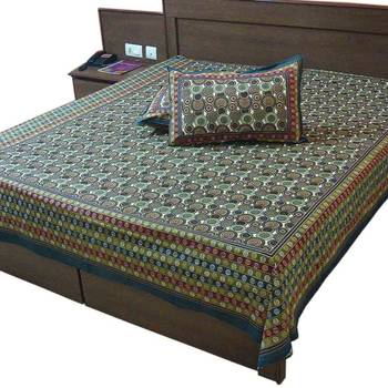 Gold Print Double Bedsheet Mothers Day Gift 2