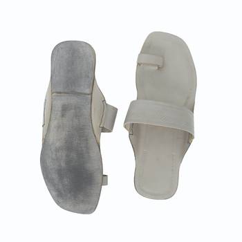 Grey men leather shoe 4