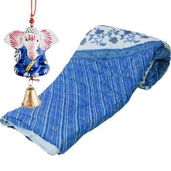Floral Design Double Razai Quilt Mothers Day Gift 1