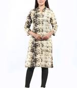 Black printed cotton ethnic-kurtis