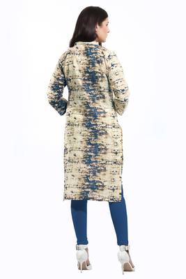 Blue printed cotton ethnic-kurtis 2