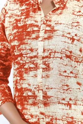 Red printed cotton ethnic-kurtis 3